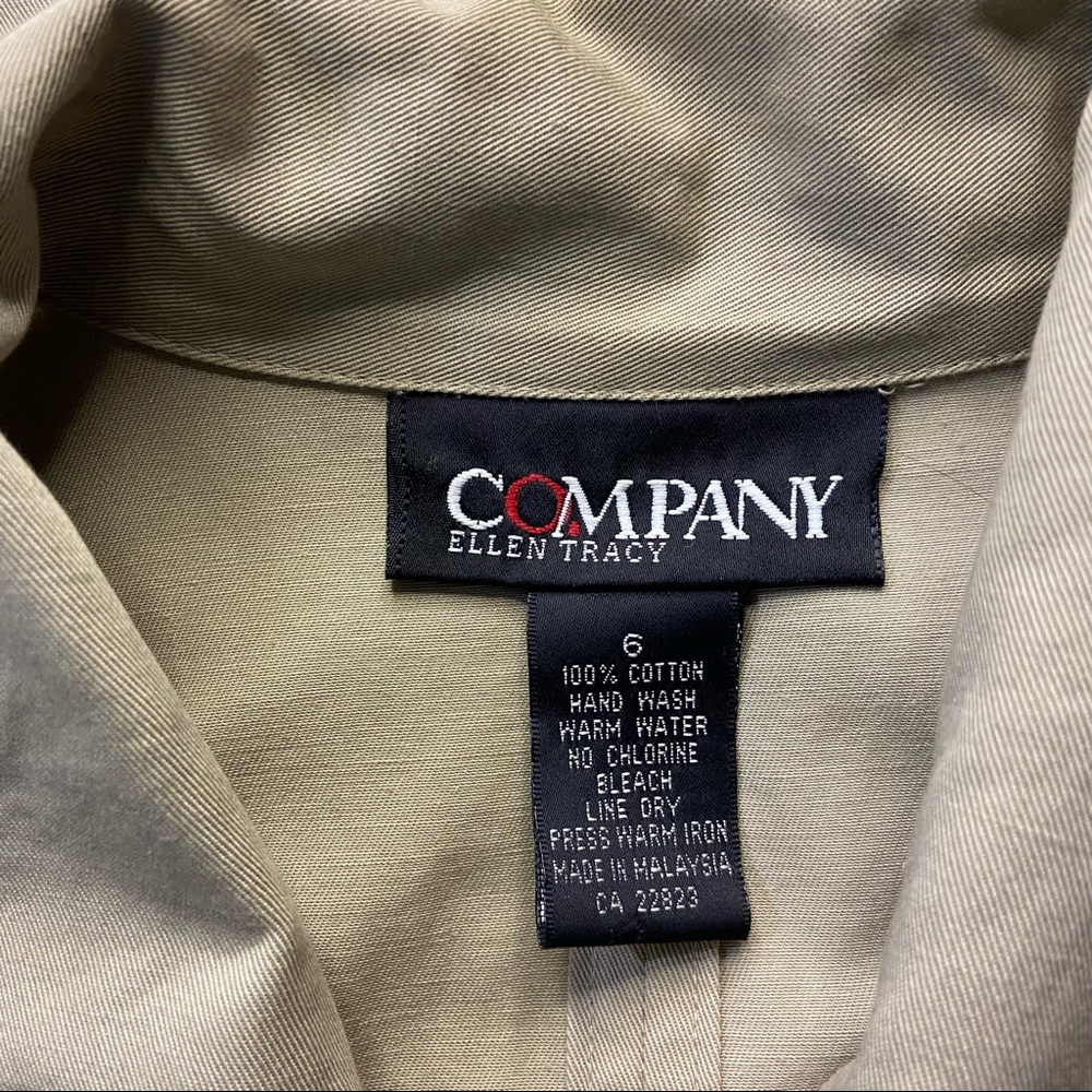 Company Ellen Tracy Women 100% cotton midi buttoned down dress. Size 6. Used. - Picture 7 of 9